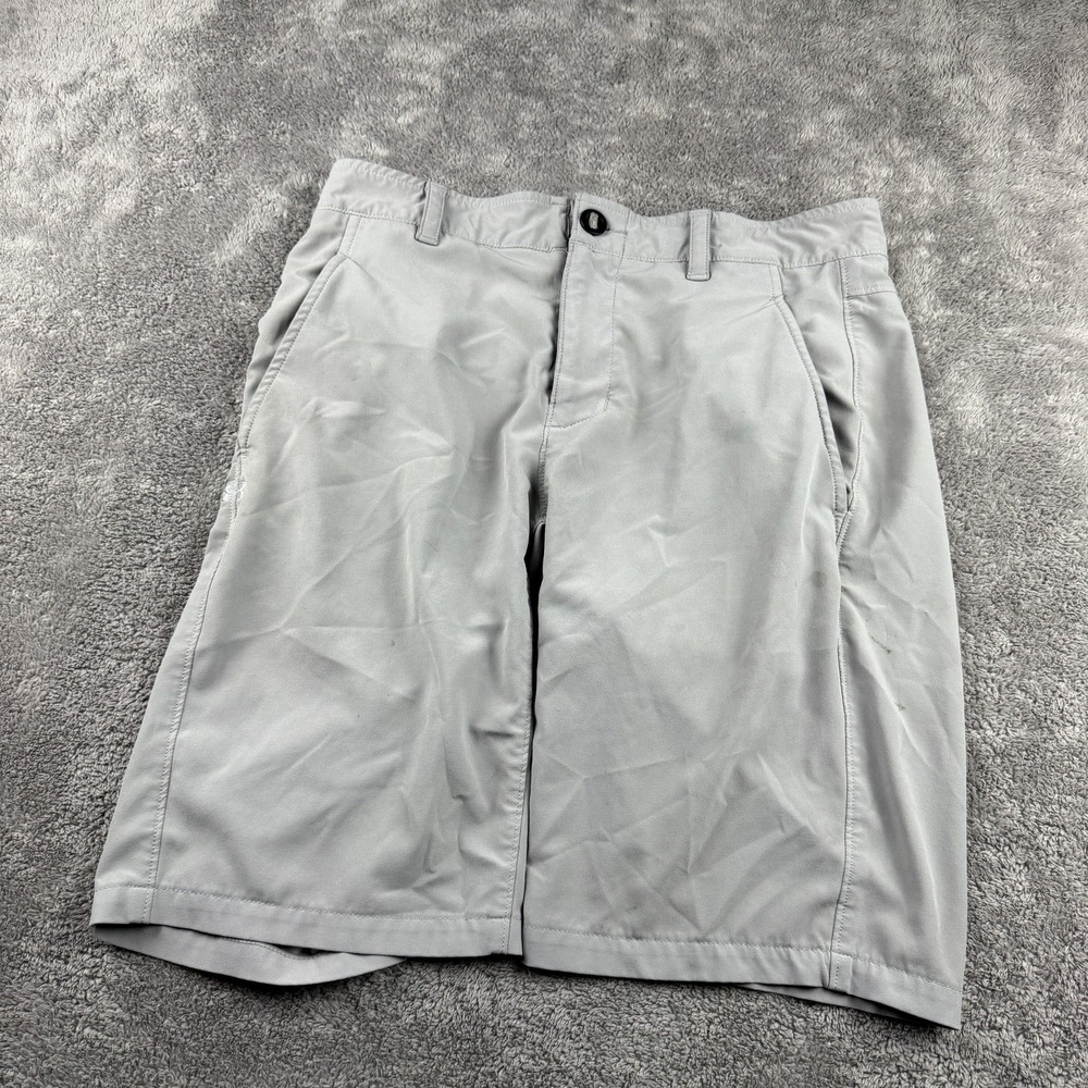 Under Armour Golf Fitted Shorts Heatgear Mens 30 Gray Low Rise‎